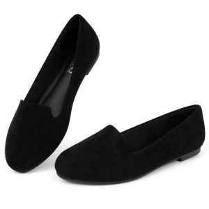 Comfortable Ballet Flats for Women: Round Toe Women Loafers - Casual Slip on Ballerina Flats for Professional Woman Aged 25-45